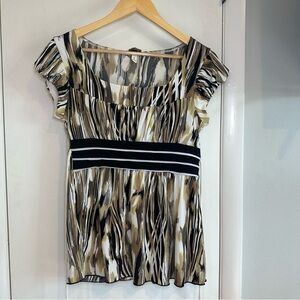 Speechless Y2K Babydoll Top. Neutral colors. Size: Small.